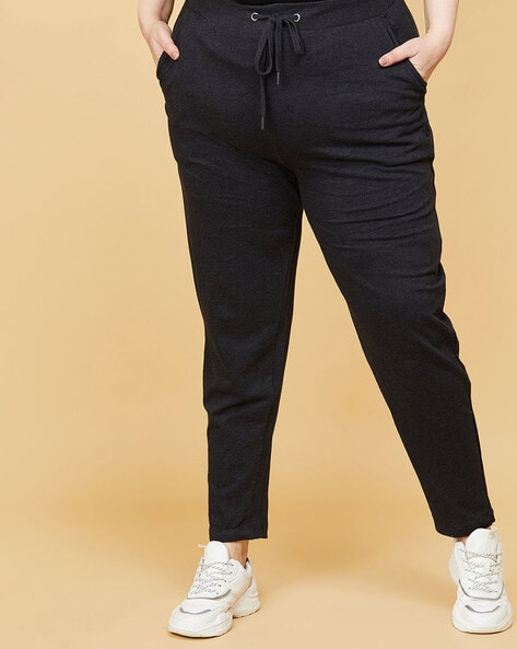 Buy online Plus Size Solid Track Pant from bottom wear for Women by Melon   By Pluss for 1119 at 25 off  2023 Limeroadcom