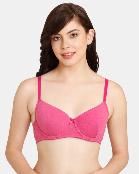 Buy Zivame Embossed Mesh Padded Wired 3/4th Coverage Strapless Bra -  Seaport at Rs.999 online