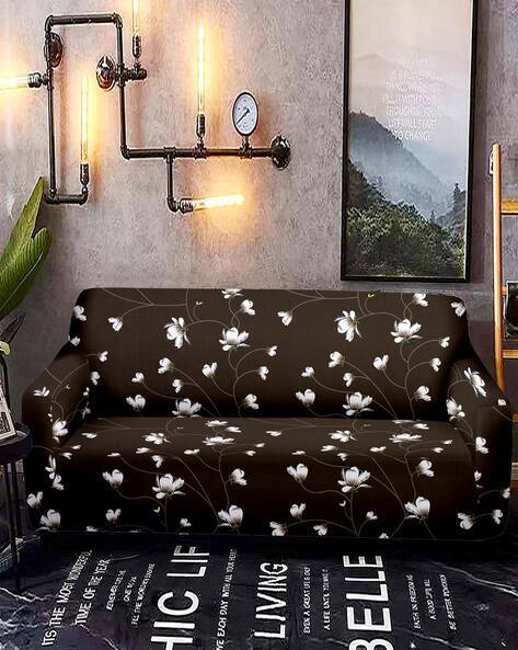 Cortina Eyelet Curtain Floral Print Two Seater Sofa Cover