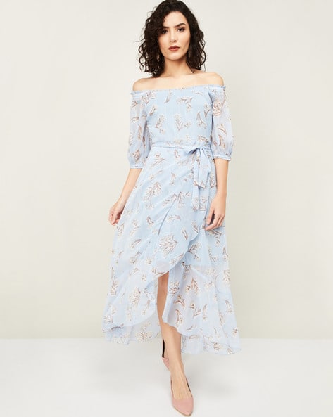 Off-Shoulder A-line Dress