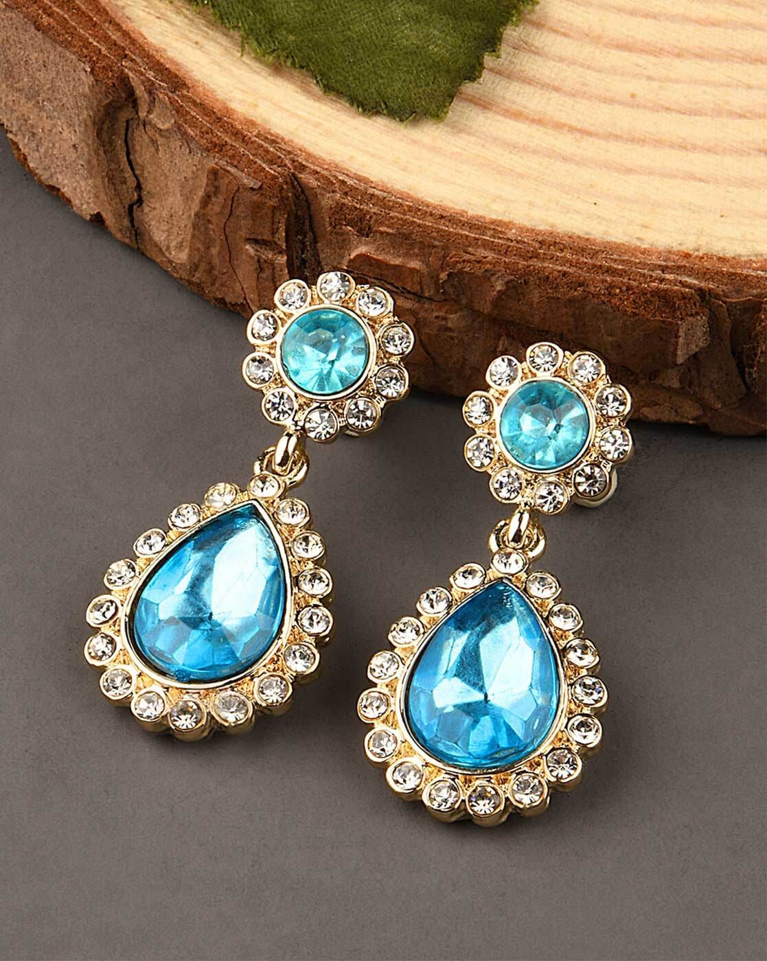 Mediterranean Myth - blue - Paparazzi earrings – JewelryBlingThing-baongoctrading.com.vn