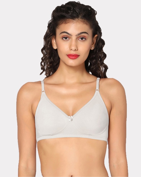 Womens Solid Underwired Padded T-Shirt Bra