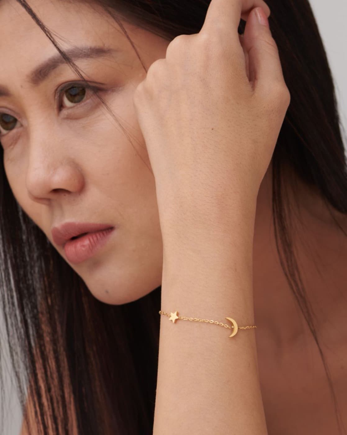 Buy Giva 925 Sterling Silver Rose Gold Dual Heart Adjustable Bracelet For  Women Online