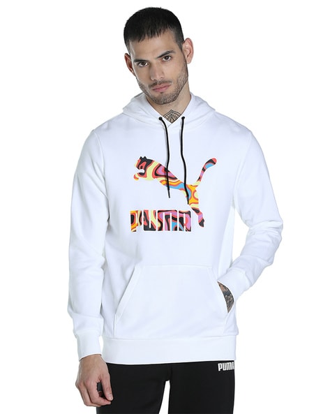 Puma hot sale white sweatshirt