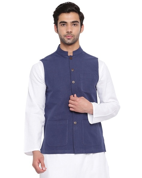 Fabindia - Mark every celebration with style. A bright festive Nehru Jacket  is a must-have to take care of all the festivities coming your way.  #MalharIsMe #Fabindia #CelebrateIndia Available at just INR