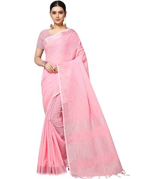 Linen Silk Saree (adi76824)