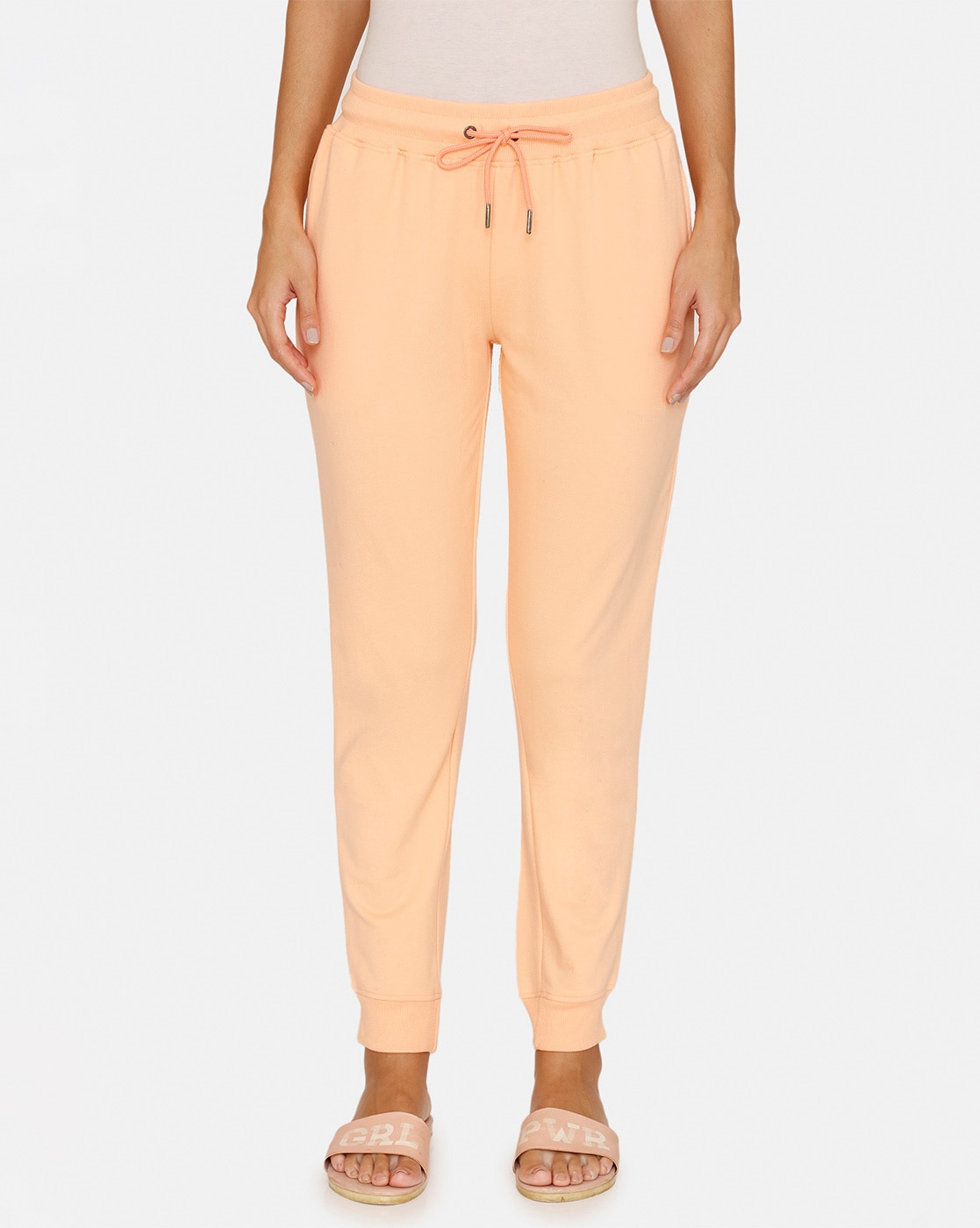 Buy Zelocity Mid Rise Light Stretch Track Pants - Fig at Rs.822 online |  Activewear online