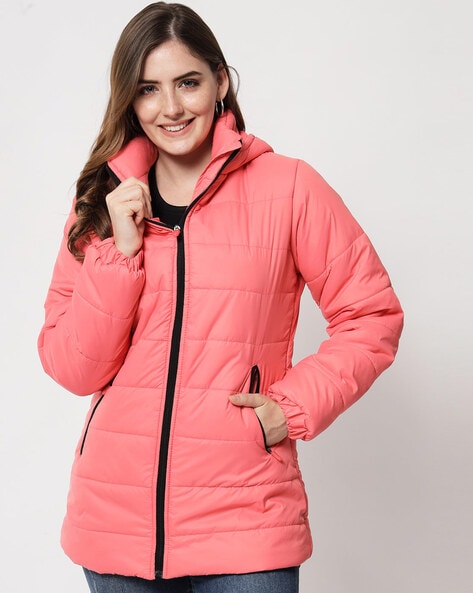 Quilted Jacket with Zip Front