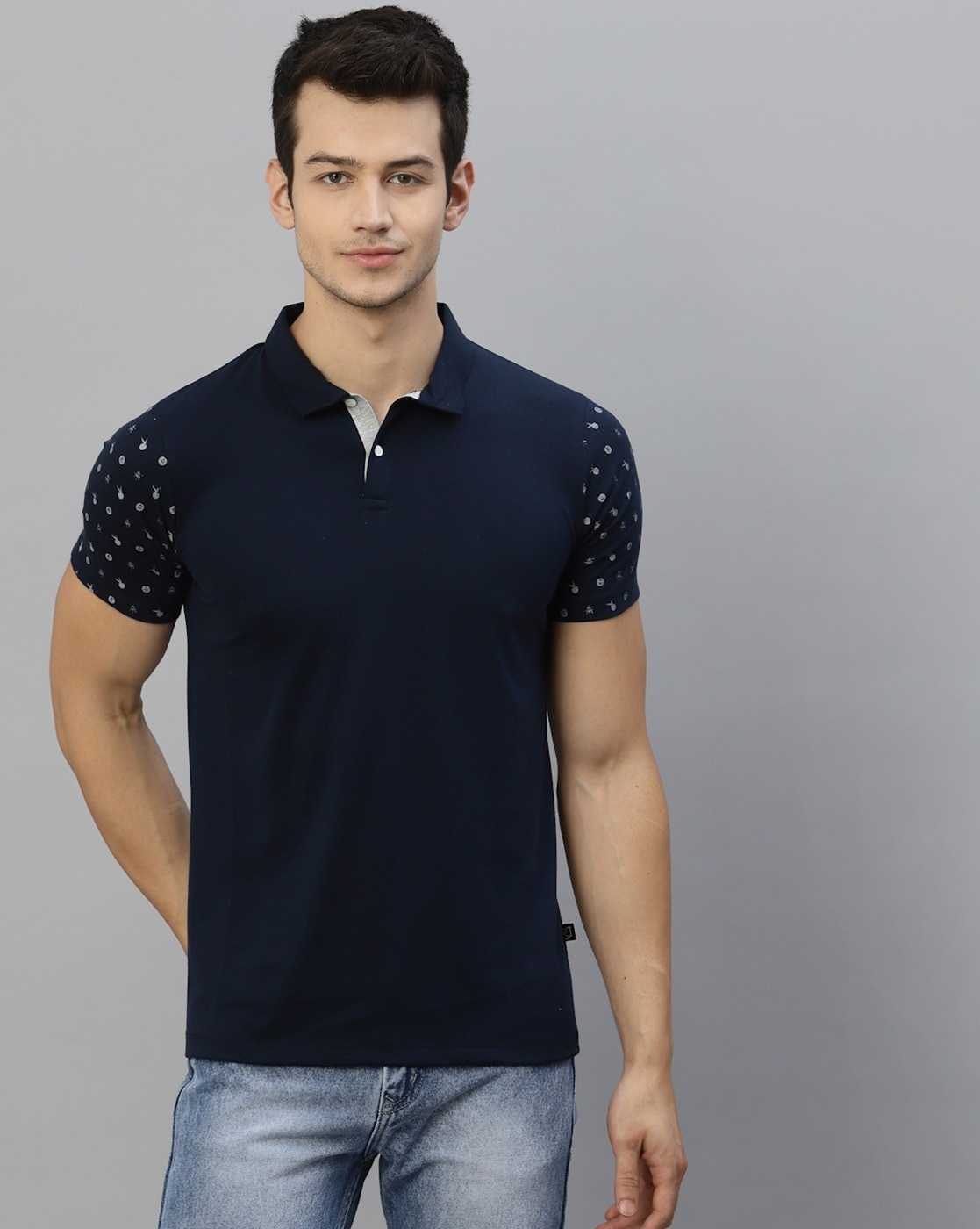 Buy Navy blue Tshirts for Men by RIGO Online