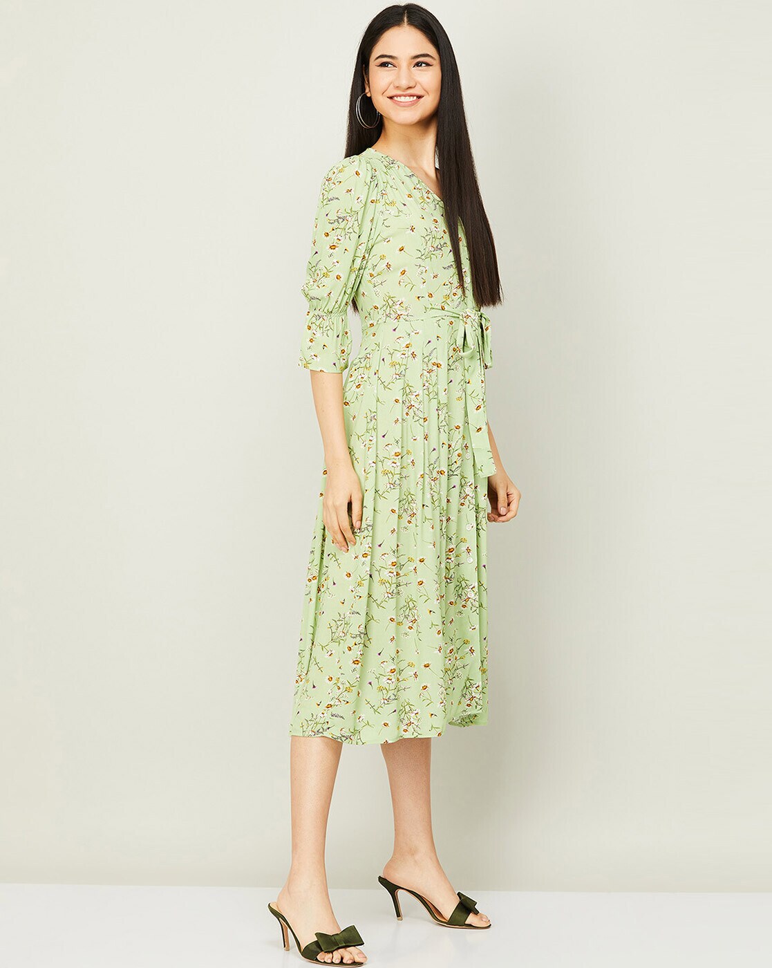 Buy Yellow Dresses for Women by Styli Online | Ajio.com