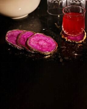 homearte india Set of 4 Agate Coasters-picture-24