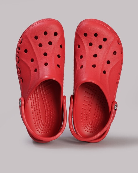 Women red online crocs