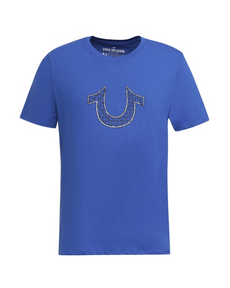 Blue true religion t sales shirt