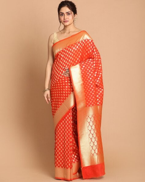 Designer and Traditional Orange Colour Saree For Classy And Eye Catching  Looks - KSM PRINTS - 3989579