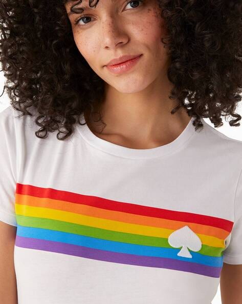 White Rainbow Logo T-Shirt