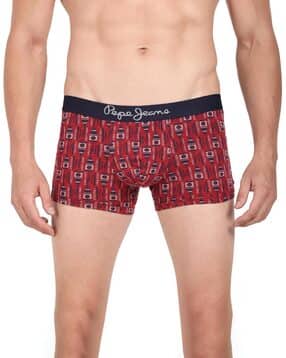 pepe jeans Block Print Trunks with Elasticated Waistband-picture-24