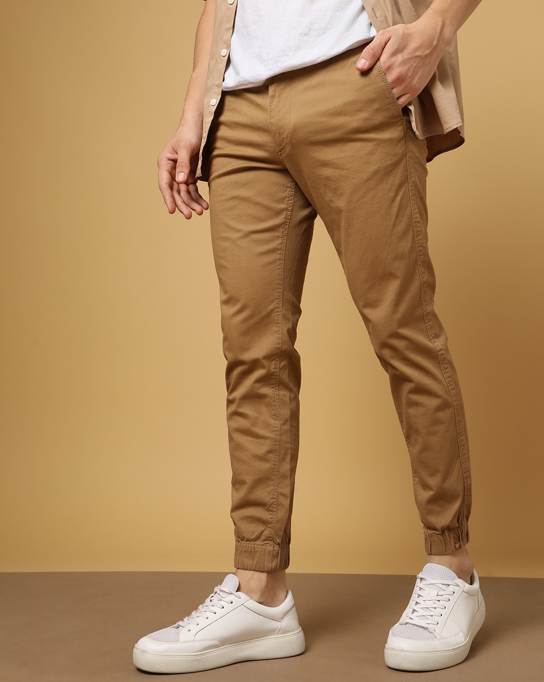 INDIAN TERRAIN Brooklyn Slim Fit Men Khaki Trousers  Buy INDIAN TERRAIN  Brooklyn Slim Fit Men Khaki Trousers Online at Best Prices in India   Flipkartcom