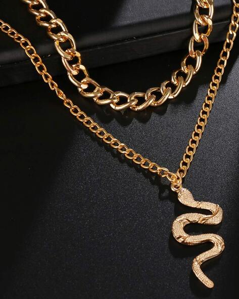 Buy Snake Chain Necklace- 18k Gold Plated – PALMONAS