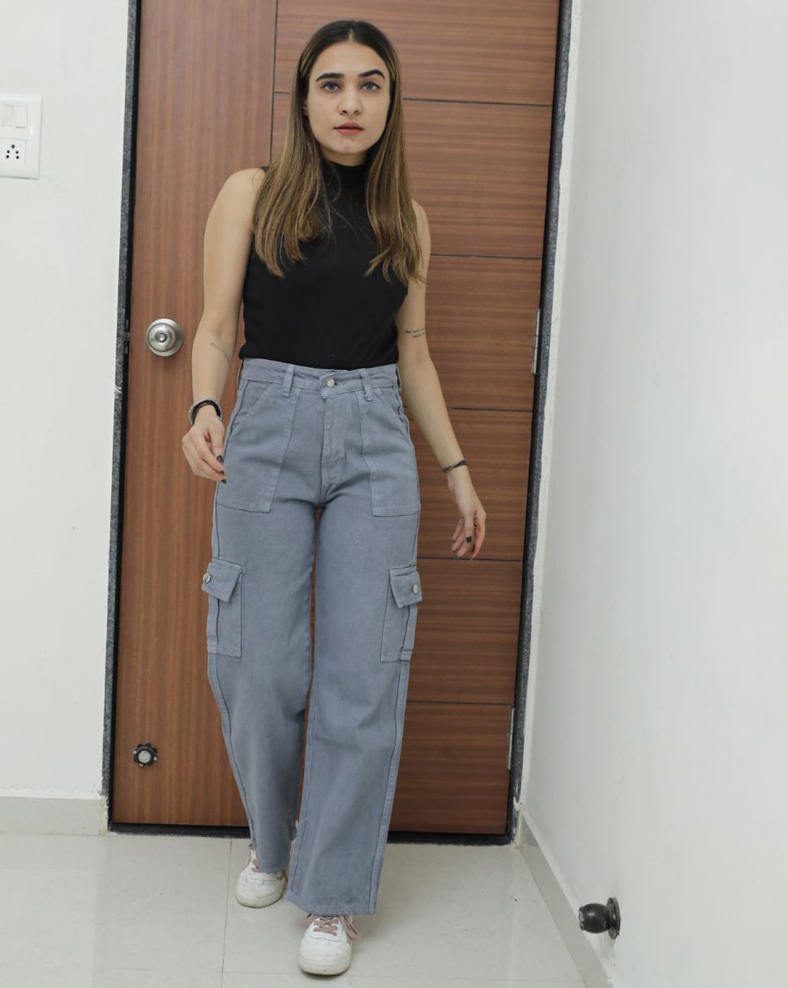 Petite Clothing | Womens Petite Clothes Online | Blue cargo pants, Clothing  for tall women, Cargo pants outfit
