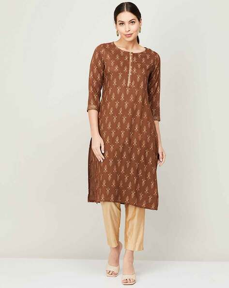 Melange long kurtis best sale