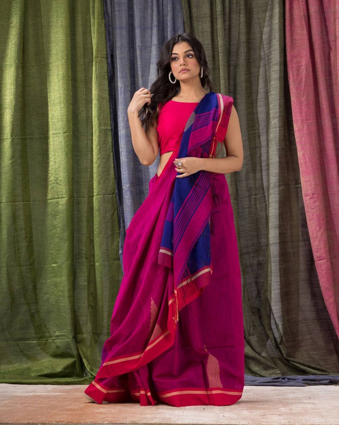 Dubka Work Pink Marriage Saree, Saree Length: 6 m (with blouse piece),  Without Blouse at Rs 15000 in Kadiri