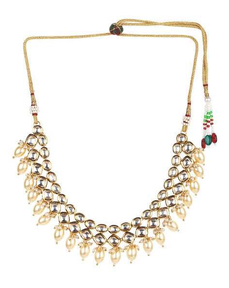 Gold plated brass on sale necklace