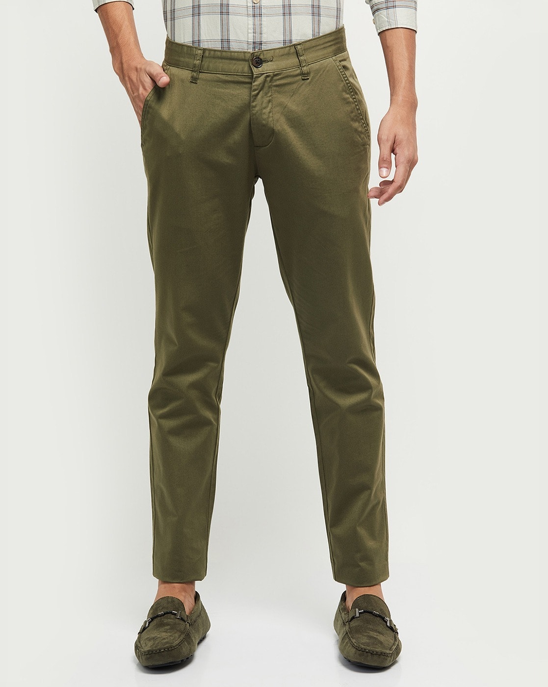 Buy Khaki Trousers  Pants for Men by MAX Online  Ajiocom