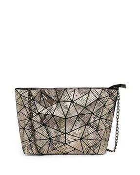 Geometric store sling bag