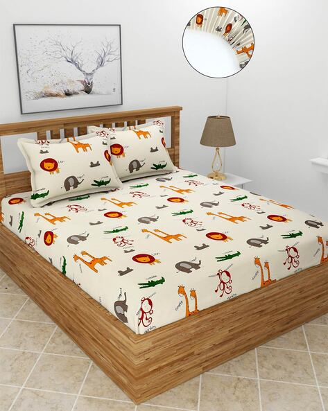 Bed sheets cartoon clearance print