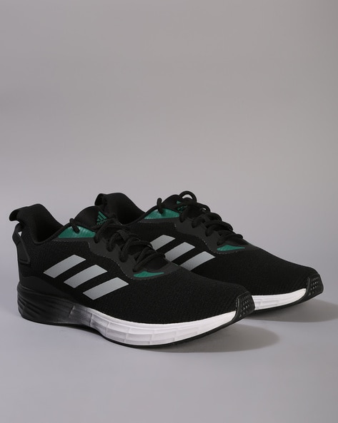 Adidas running shoes hotsell black and green