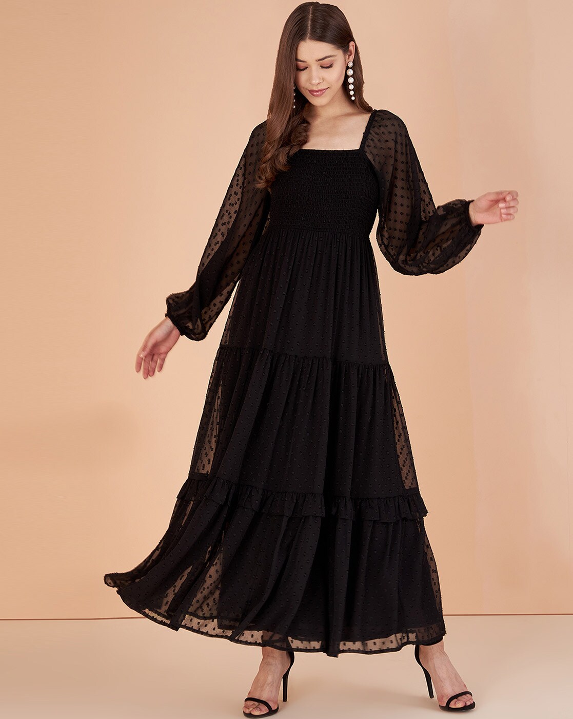 Buy MISH Black Sweetheart Neckline Dress online