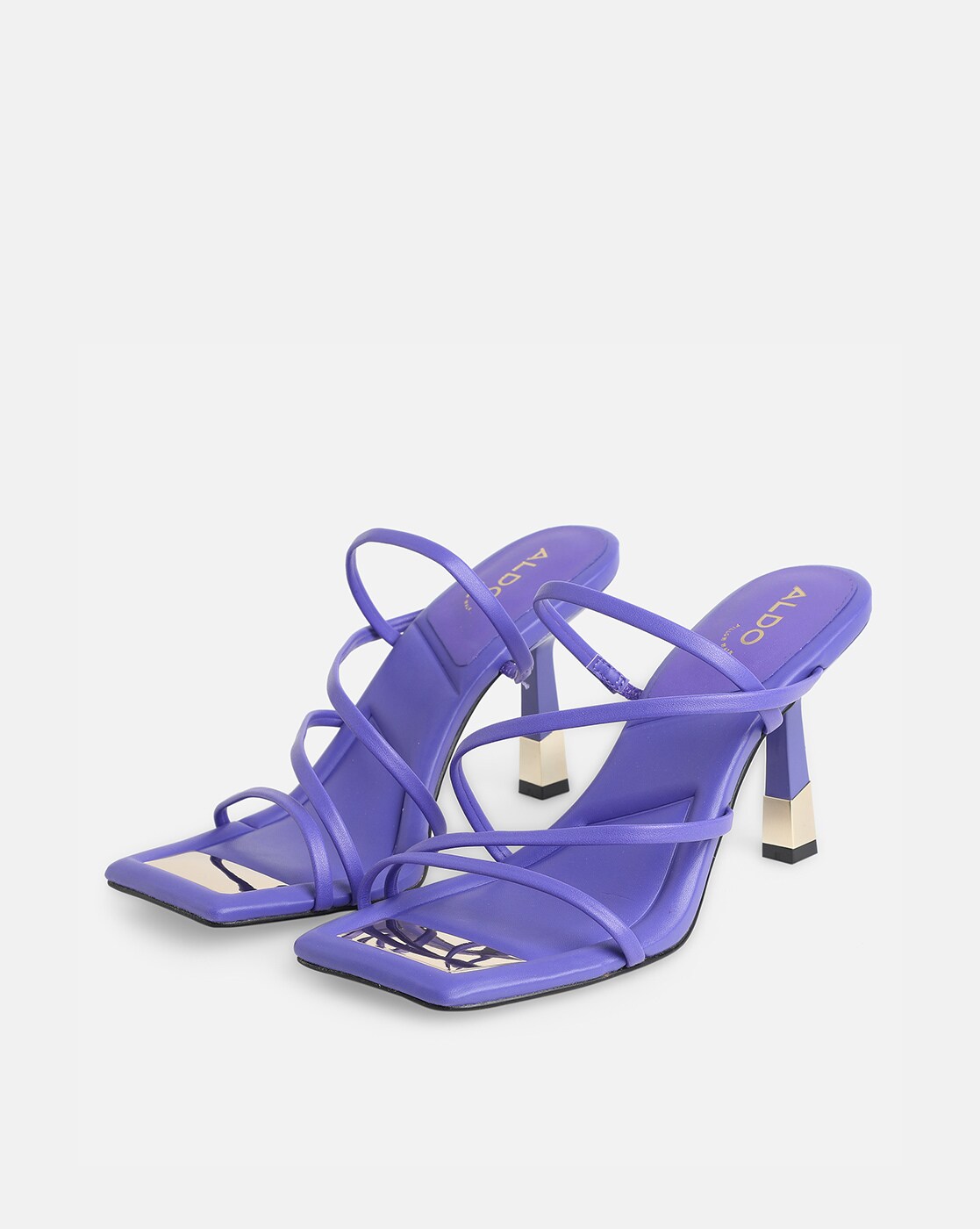 Buy PURPLE Heeled Sandals by Online | Ajio.com