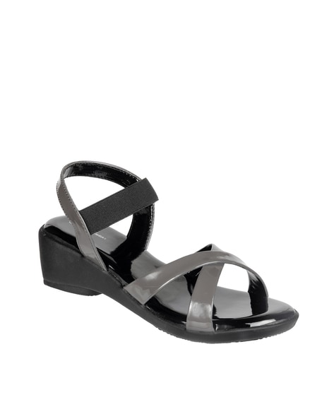 Timberland® Violet Marsh Heeled Sandal - Women's Shoes in Dark Grey Nubuck  | Buckle