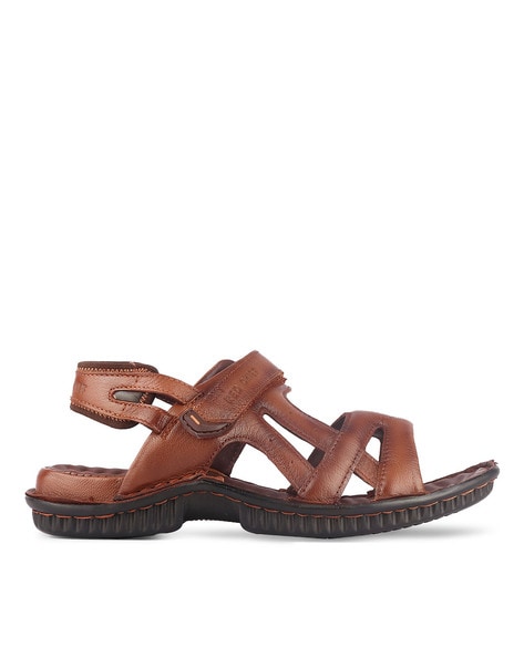 Tan leather strappy sandals new arrivals