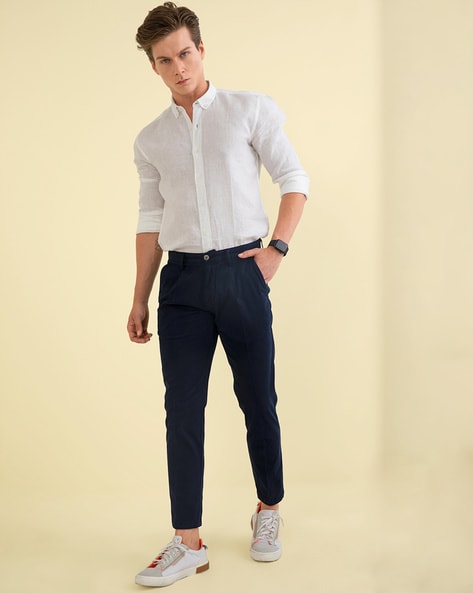 Buy Black Trousers & Pants for Men by SNITCH Online