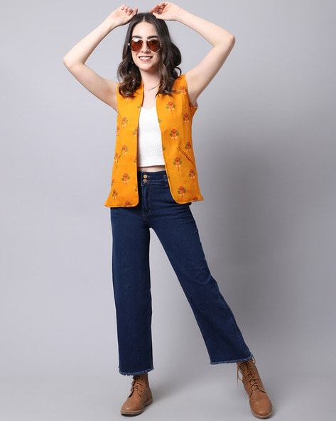 Womens on sale yellow waistcoat