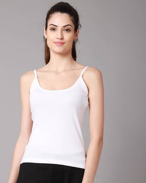 Ribbed Square-Neck Camisole