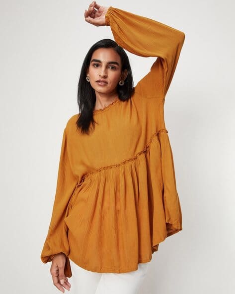 Full-Sleeve Round-Neck Tunic