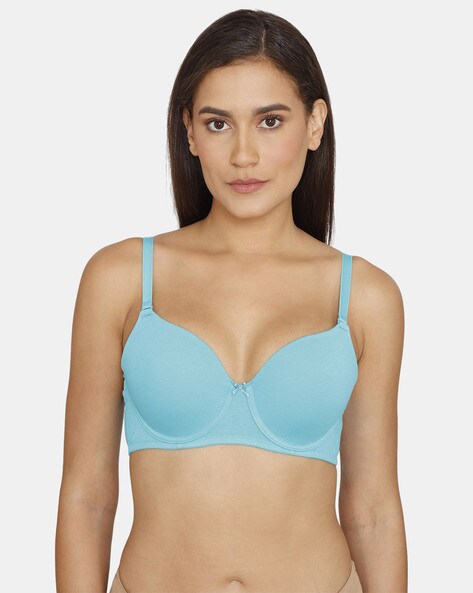 Buy online Pink Cotton Tshirt Bra from lingerie for Women by Zivame for  ₹449 at 50% off