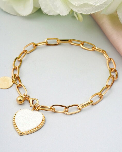 Buy 14K Gold Heart Charm Bracelet | American Medical ID
