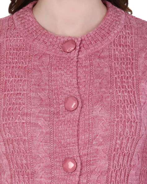 Buy Pink Sweaters Cardigans for Women by KNITCO Online