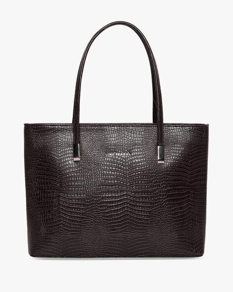 Lino Perros Women Croc-Embossed Shoulder Bag