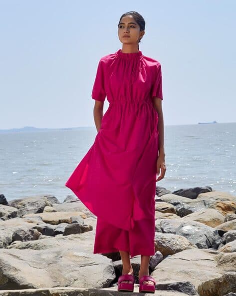 Tunic with Waist Tie-Up Detail