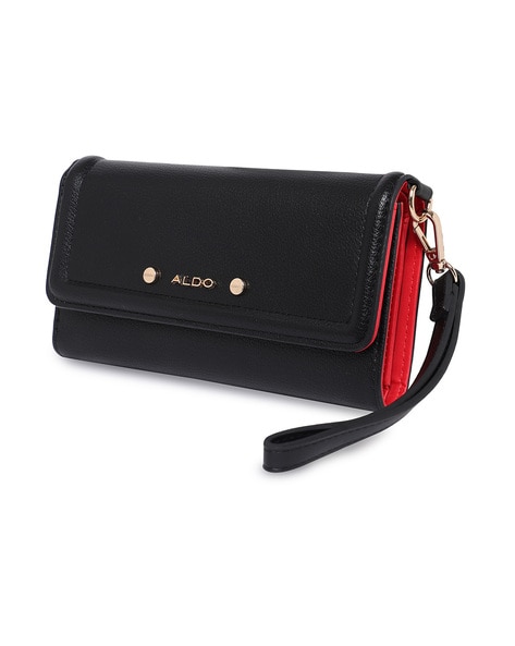 Foldover Clutch with Brand Logo