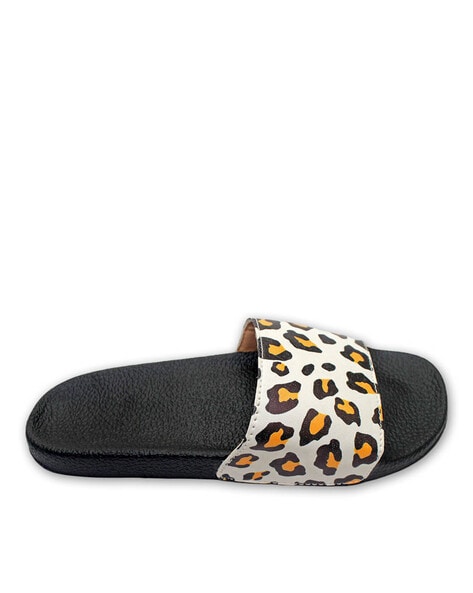 Buy online Black Printed Flip Flop from Slippers, Flip Flops