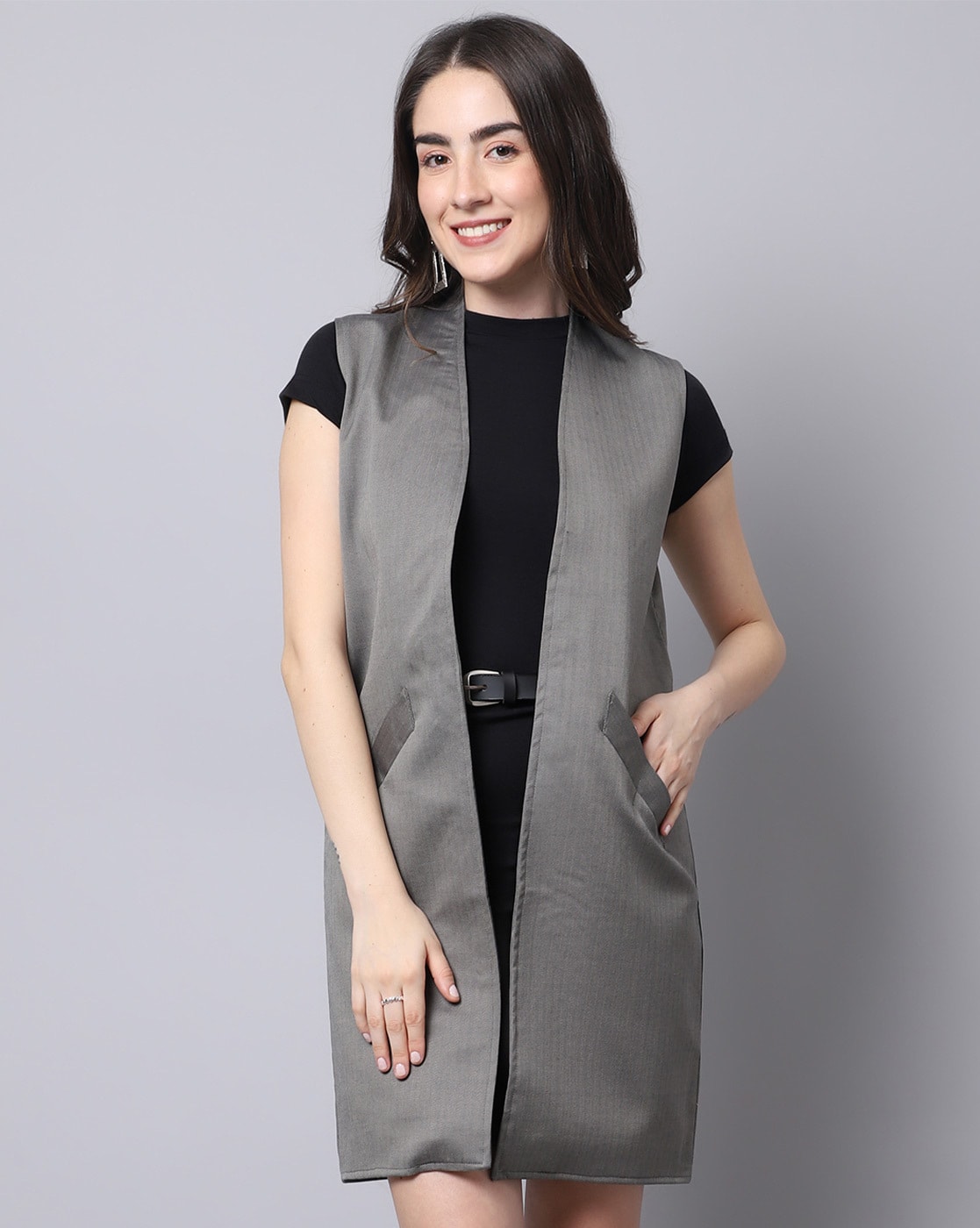 Womens sleeveless sale waistcoat