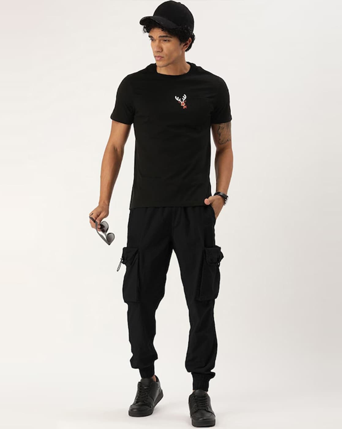 Hip Hop Boy Multi-pocket Elastic Waist Design Harem Pant Men Streetwear  Punk Trousers Jogger Male Dancing Black Cargo Pants | Fruugo NO