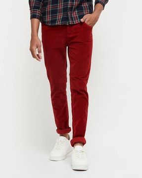 Buy Red Corduroy Pants Online In India  Etsy India