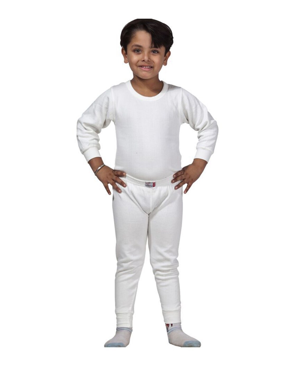 Buy Charcoal Melange Thermal Wear for Boys by LUX INFERNO Online