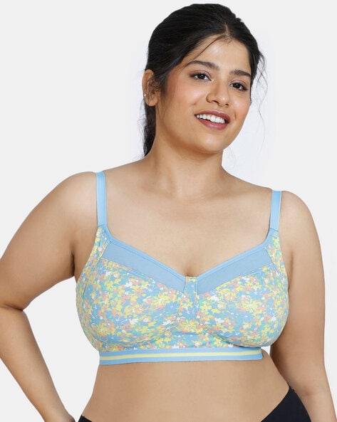 Vivacious Double Layered Non-Wired Non-Padded 3/4th Coverage Super Support  Bra